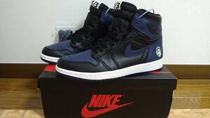 SPIKE LEE × AIR JORDAN 1 RETRO HIGH OG "FORT GREENE" SAMPLE 705588-550 （ミッドナイトネイビー/ブラック/ホワイト）