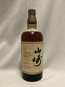 【希少】クイーンサイズ 1000ml 山崎 12年 サントリー　SUNTORY ピュアモルト 43％ PURE MALT ウイスキー 未開栓　山崎蒸留所