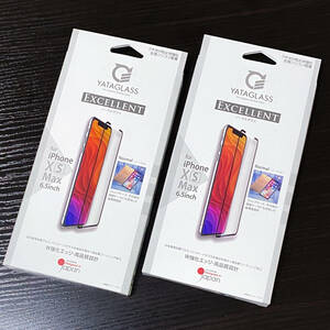 YATAGLASS Excellent iPhone11Pro Max用 最高級保護ガラス（ノーマル）2箱 92%Off 超コーティング力 全面シリコン 自動吸着