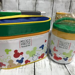 新品★ミッキー 保温ジャー付ランチボックス デリカポット