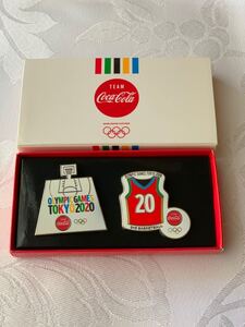 コカコーラ 2020. 非売品 ピンバッジ 3×3 バスケット