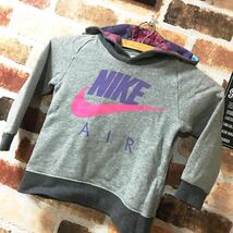 NIKE 女の子 100size AIR グラデーションカラーフードのパーカー_画像1