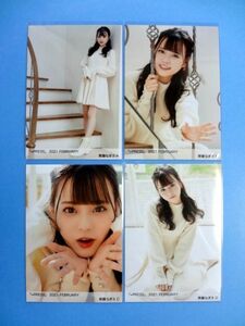 イコラブ =LOVE 齊藤なぎさ 生写真 4種 コンプ / イコプレ =PRESS 2021 FEBRUARY 2月 / 送料250円～