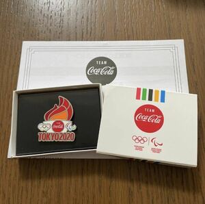 【非売品】コカコーラ　ピンバッジ　東京2020オリンピック聖火