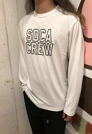 送料無料 STANDARD CALIFORNIA/スタンダードカリフォルニア SD TECH DRY LOGO LONG SLEEVE T WHITE XL 長袖Tシャツ ロンT