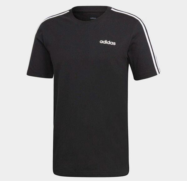 adidas M CORE 3-Stripes T-shirt ブラック