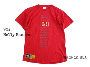 ★DUT★【Helly Hansen◆ヘリーハンセン】90s◆アメリカ製 グッドデザイン◎ Tシャツ Mサイズ Dead Prez 着！◆TS