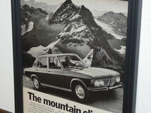 1970年 USA 70s vintage 洋書雑誌広告 額装品 BMW E3 2500 2800 / 検索用 店舗 ガレージ 看板 装飾 ディスプレイ サイン (A4size)_画像2