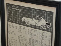 1970年 USA 70s vintage 洋書雑誌記事 諸元 スペック表 額装品 FIAT 850 Racer フィアット / 検索用 店舗 ガレージ 看板 装飾 サイン (A4)_画像2