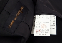 コムデギャルソンCOMME des GARCONS ウールギャバグラフィックプリントジャケット 黒M位 【レディース】_画像10