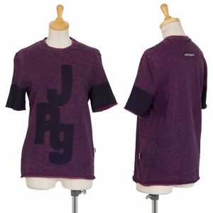  Jean-Paul Gaultier jeans JPG JEAN'S Logo print short sleeves sweat purple 40 [ lady's ]
