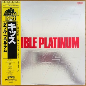 LP■HR/HM/KISS/DOUBLE PLATINUM/CASABLANCA 19S-6/国内80年ORIG RARE YELLOW OBI/希少黄帯 美盤/キッス/ダブル・プラチナム/ハードロック