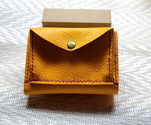 本革 三つ折りウォレット レザークラフト ハンドメイド