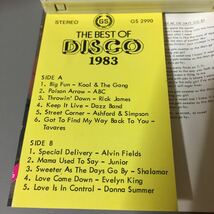 THE BEST OF DISCO 1983 シンガポール盤カセットテープ_画像3