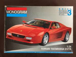 1/24　MONOGRAM　モノグラム　FERRARI　TESTAROSSA　512TR