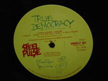 LP[REGGAE] 英盤orig STEEL PULSE TRUE DEMOCRACY スティール・パルス_画像2