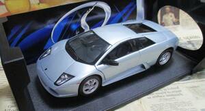 ☆レア絶版*Maisto*1/18*2002 Lamborghini Murcielago シルバー≠BBR,MR