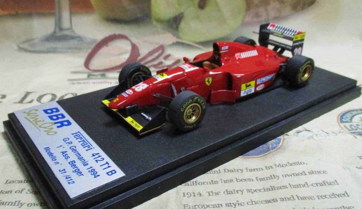 1:43 BBR F1 Ferrari 412 T1B GP Germania 1994 A.Berger #28 
