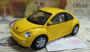 * ultra rare out of print * world 2000 pcs * Franklin Mint *1/24*2000 Volkswagen Beetle yellow 