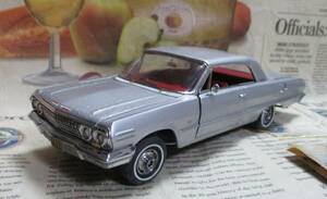 *Редкий из печати*Франклин Монт*1/24*1963 Chevrolet Impala Ss Satin Silver