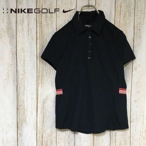 [NIKE GOLF] Nike Golf polo-shirt S size black black dry Fit . sweat speed . tops Golf wear DRI-FIT