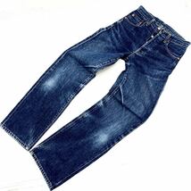 リーバイス LEVIS 503B-XX 耳付き ビンテージ セルビッジ ビッグE 復刻 細身 色落ちでかけの最高の状態 デニム ジーンズ W28-L36■Ja2404_画像1