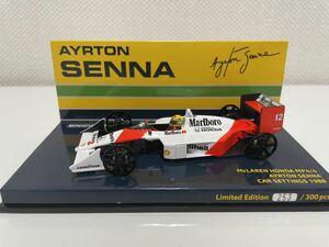 1/43 ミニチャンプス マクラーレン MP4/4 セナ 300台限定 カーセッティング 1988 タバコ仕様