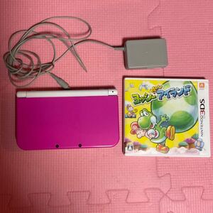 ニンテンドー3DS LL 本体 ピンク ホワイト レア 充電器 ヨッシーアイランド