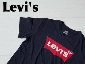 ☆送料無料☆ Levi's リーバイス 未使用 タグ付き 半袖 ロゴ バッドウイング Tシャツ メンズ M ブラック トップス 即決 