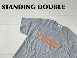 ☆送料無料☆ STANDING DOUBLE スタンディングダブル nano universe ナノユニバース 未使用 半袖 Tシャツ メンズ M グレー トップス 