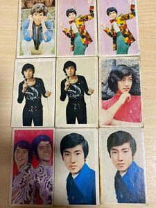 昭和レトロ 希少めんこ メンコ 昭和歌手シリーズ 9枚セット