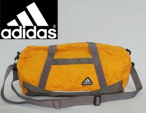 *adidas* нейлон Mini сумка "Boston bag" * серый × orange * спорт * отдых * уличный * casual стиль * #4451