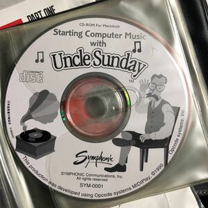 Starting computer music with uncle Sunday Mac用　ジャンク品　音楽ソフト