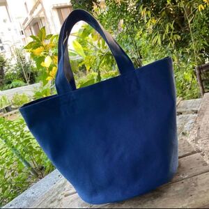 ハンドメイド 倉敷帆布 8号帆布 Mサイズ バケツ型トートバッグ ナスコン