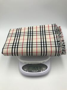 B ベージュ 中格子 延長可 タータンチェック はぎれ 綿 先染 生地