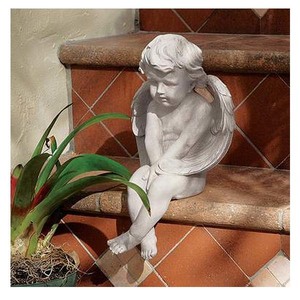 デザイン・トスカノ製 瞑想する天使像 彫刻 彫像 / Design Toscano Angel of Meditation Statue（輸入品）