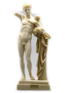  pra comb te less. hell female ( Hermes ) image .. nude man figure Greece ala Buster marble manner sculpture carving image / present present ( imported goods )