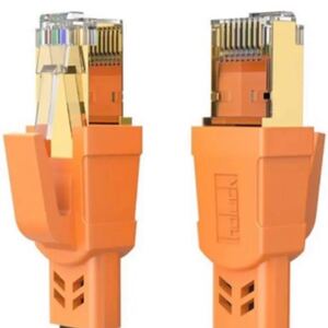 CAT8 LANケーブル 4.5M フラット カテゴリー8 インターネット 40Gbps 2000MHz 超高速