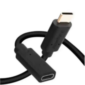 USB C ケーブル(平型延長コード)、急速充電とデータ伝送用(10Gbps)