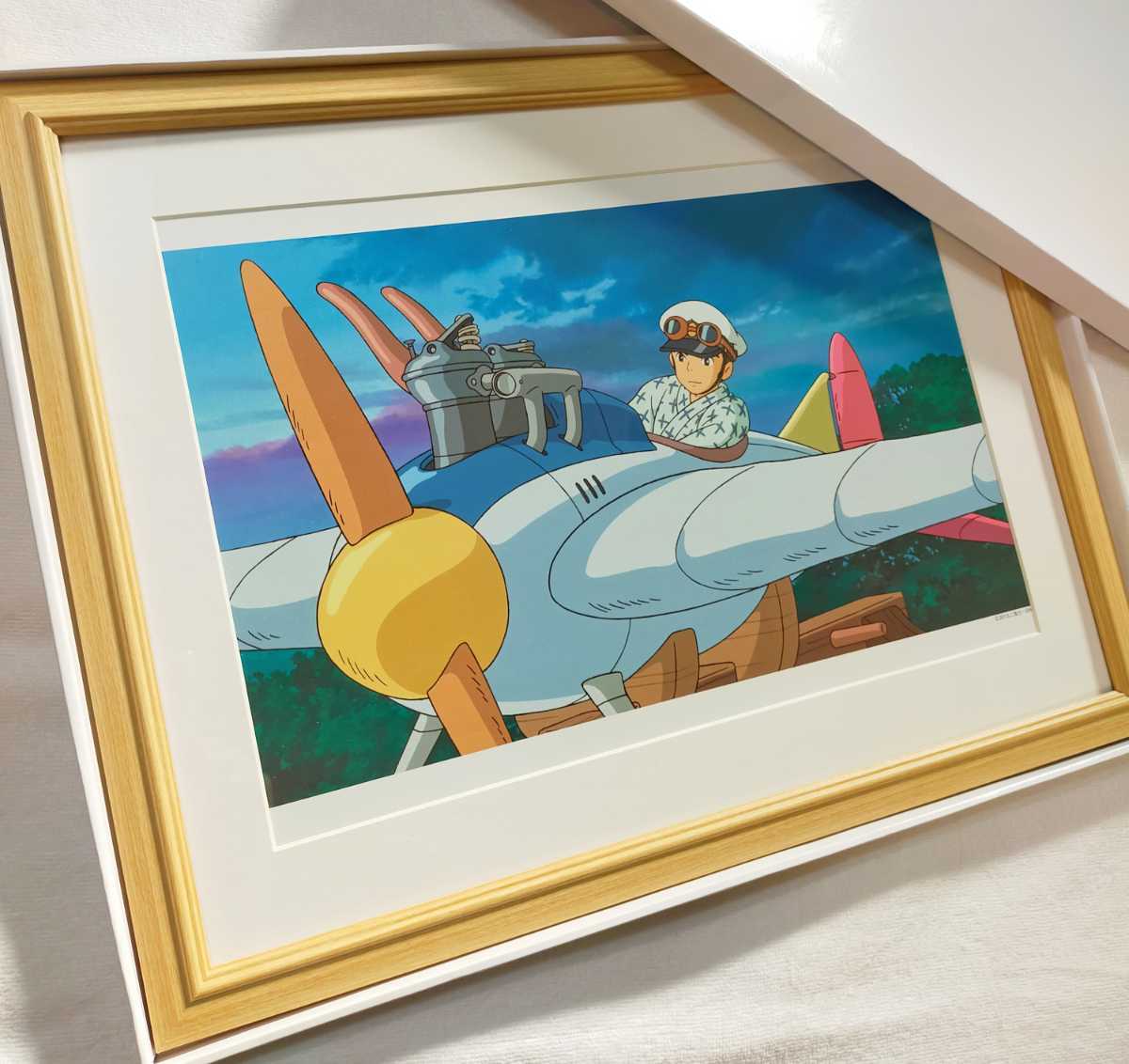 Super selten! Studio Ghibli The Wind Rises [gerahmter Artikel] Ghibli Poster, Ghibli-Gemälde, Originalreproduktion, Postkarte, Ghibli-Kalender, Hayao Miyazaki, Comics, Anime-Waren, Andere