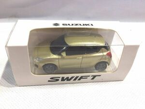 ■5402■非売品・未使用■SUZUKI SWIFT プルバックカー ゴールド スズキ スイフト ミニカー