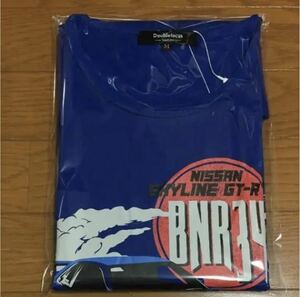 新品 タグ付き 日産 スカイライン GT-R Tシャツ ブルー Mサイズ