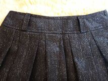 フレア スカート 黒 ラメ入り Lサイズ美品 中古 s02_画像2