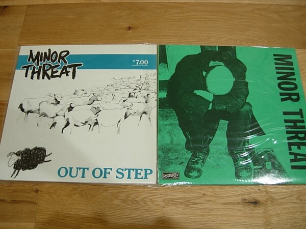 MINOR THREAT　OUT OF STEP　レコード　2枚セット