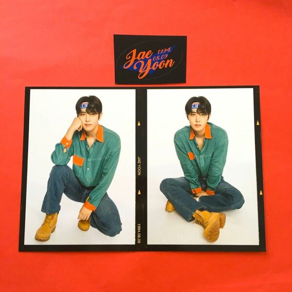 SF9 エスエフナイン 4期 ペンミ 2 CUT PHOTO & RETRO STICKER ジェユン JAEYOON 即決 