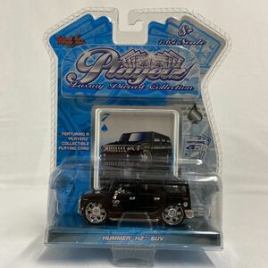 未開封 Maisto 1/64 Playerz HUMMER H2 SUV ブラック ハマー カスタム ミニカー モデルカー