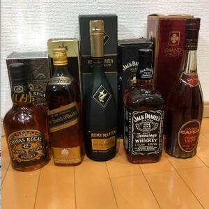 古酒 ウイスキー ブランデー 箱あり 未開封 セット ジョニーウォーカー シーバスリーガル