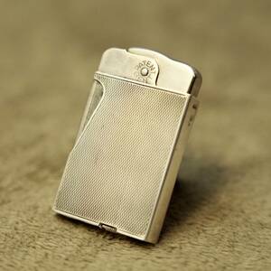 1930 period DUBSKY Vintage oil lighter Dub ski Austria made squishy lighter silver made sleeve 