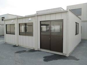 [ Miyagi departure ] super house container storage room unit house car 12 tsubo used temporary house prefab real . raw . warehouse office work place 24 tatami ... road place direct sale 