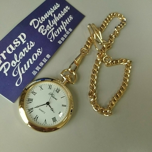  Polaris pocket watch Rome figure Gold new goods ~ * postage 140 jpy *